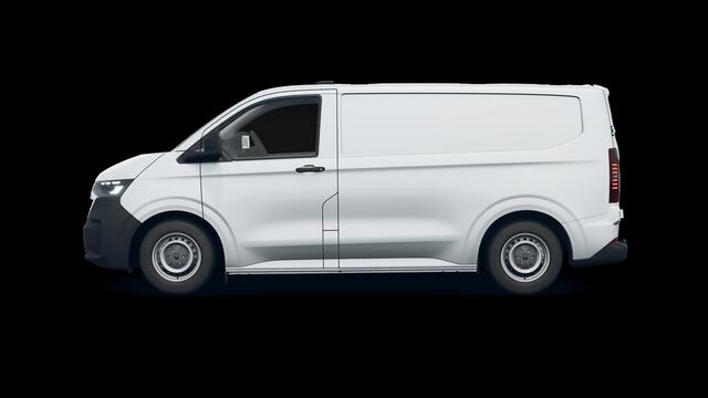 Volkswagen E-Transporter Bedrijfswagens Bestelwagen L1 218pk 64kWh Elektrische aandrijving | Bijrijdersbank | Trekhaak, vast | Navigatiesysteem 13" met draadloos App-Connect | Achterdeuren zonder ruit |
