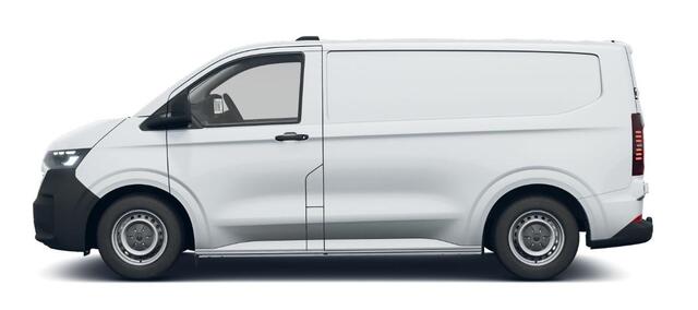 Volkswagen E-Transporter 160 kW / 218 pk L1 3100 m Achterdeuren zonder ruit | Navigatiesysteem met draadloos App-connect | Assistentiepakket plus | Alarm af fabriek | All-season banden | Trekhaak vast | Bijrijdersbank