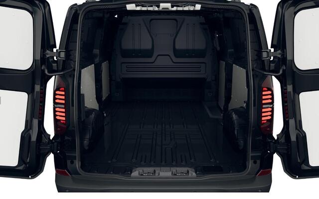 Volkswagen E-Transporter L2 Elektromotor 160 kW (218 pk) 3500 m Achterdeuren zonder ruit | 3 neerklapbare dakdragers | Assistentiepakket plus | Alarm af fabriek | All-season banden | Trekhaak vast | Bijrijdersbank