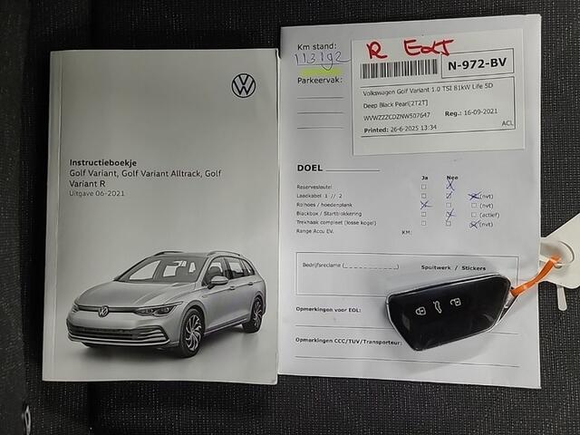 Volkswagen GOLF Variant 1.0 TSI Life (111 PK) 1e-Eig. & Keurig-Onderh. BOVAG-Garantie. NL-Auto.