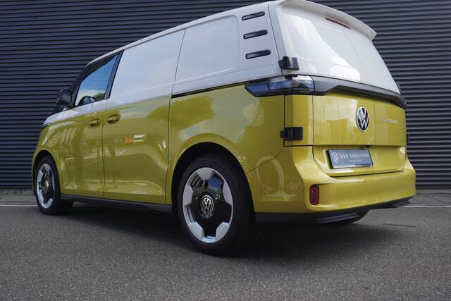 Volkswagen ID. Buzz Cargo ID. Buzz Cargo 340 pk 4-Motion ID. Buzz Cargo 340 pk 4-Motion, Anniversary Edition, Achteruitrijcamera, Comfortstoelen met armleuning, Navigatie, Achterdeuren zonder ruit, Trekhaak, Warmtepomp, Schuifdeur rechts en links