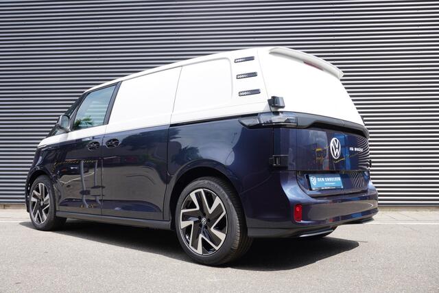 Volkswagen ID. Buzz Cargo ID. Buzz Cargo 340 pk 4-Motion ID. Buzz Cargo 340 pk 4-Motion, Anniversary Edition, Achteruitrijcamera, Comfortstoelen met armleuning, Navigatie, Achterdeuren zonder ruit, Trekhaak, Warmtepomp, Schuifdeur rechts en links