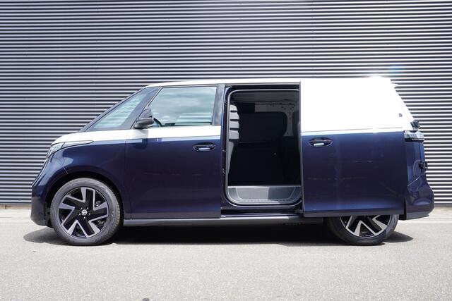 Volkswagen ID. Buzz Cargo ID. Buzz Cargo 340 pk 4-Motion ID. Buzz Cargo 340 pk 4-Motion, Anniversary Edition, Achteruitrijcamera, Comfortstoelen met armleuning, Navigatie, Achterdeuren zonder ruit, Trekhaak, Warmtepomp, Schuifdeur rechts en links
