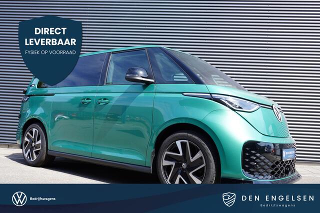 Volkswagen ID. Buzz Cargo ID. Buzz Cargo 340 pk 4-Motion, Anniversary Edition, Glass look panelen, Frontlip, Ondergrille hoogglans zwart, Navigatie, Achterdeuren zonder ruit, Trekhaak