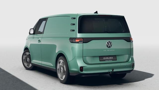 Volkswagen ID. Buzz Cargo Bedrijfswagens Anniversary Edition Elektromotor 250 kW (340 pk) | Elektrische schuifdeur rechts | Open en close plus pakket | DAB+ | Achteruitrijcamera | Achterlichten LED | Bijrijdersstoel in plaats van bijrijdersbank inclusief ISOFIX |