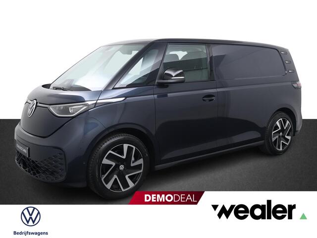 Volkswagen ID. Buzz Cargo Bedrijfswagens Bulli Edition Elektromotor 210 kW (286 pk) 2988 mm DEMO | IQ LED | Elektrische Schuifdeur + Achterklep | Navigatie Apple Carplay | PDC V+A + Camera | 2x Comfortstoelen + Armleuningen | Trekhaak Wegklapbaar