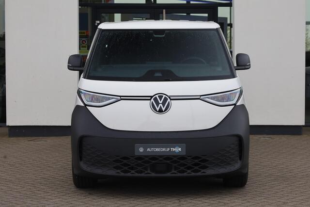 Volkswagen ID. Buzz Cargo Economy Business 79 kWh PREMIE ¤ 9.000,- ex. BTW 286PK / 210kW, Achteruitrijcamera (rear view), Apple Carplay & Android Auto, parkeersensoren voor en achter (pdc), achterdeuren, bijrijdersbank, LED koplampen, adaptive cruise control (acc), climatronic air
