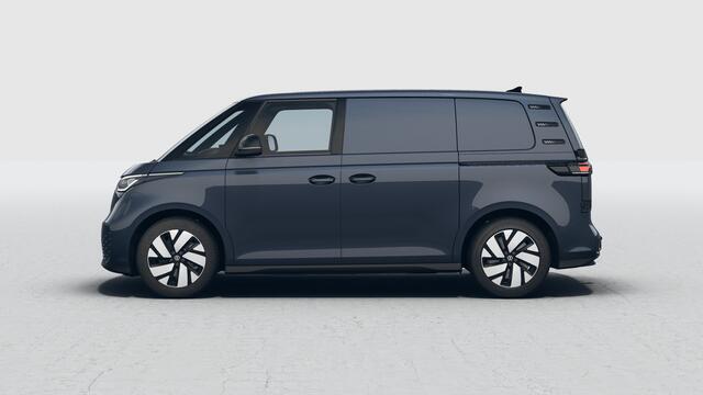 Volkswagen ID. Buzz Cargo Bulli Edition Elektromotor 210 kW (286 pk) 2988 mm Trekhaak elektrisch uitklapbaar | Schuifdeur links en rechts |Stoelverwarming | 19" lm velgen Tilburg | ID BUZZ Box tussen voorstoelen | Diefstalarm |