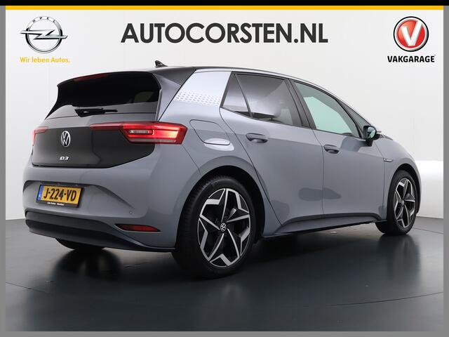 Volkswagen ID.3 First Plus 58kWh Apple Carplay Android Auto Adap.Cruise Lmv 19" Navi Camera Pdc Stoel+Stuurverwarming Keyless Advanced Matrix Led + Dynamisch Led Achterlicht en Isofix DAB Privacy Glas Rijstrooksensor SOH 89% Origineel Nederlandse Auto