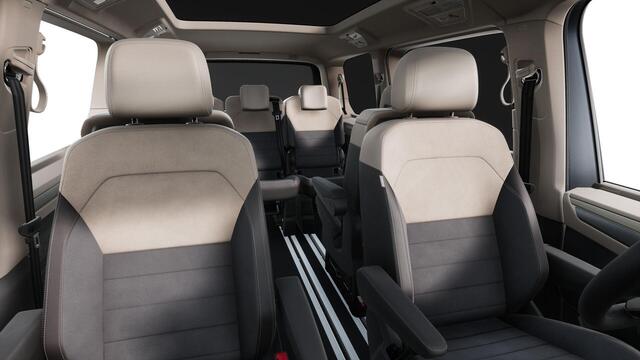 Volkswagen MULTIVAN Bulli L2 1.5 Ehybrid 180kW 245 pk DSG 4 motion | Easy Open Paket Basis | Multifunctionele verschuifbare tafel in passagiersruimte | Navigatiesysteem '' Discover Pro'' | Privacy Plus glas (90%) vanaf B-stijl |