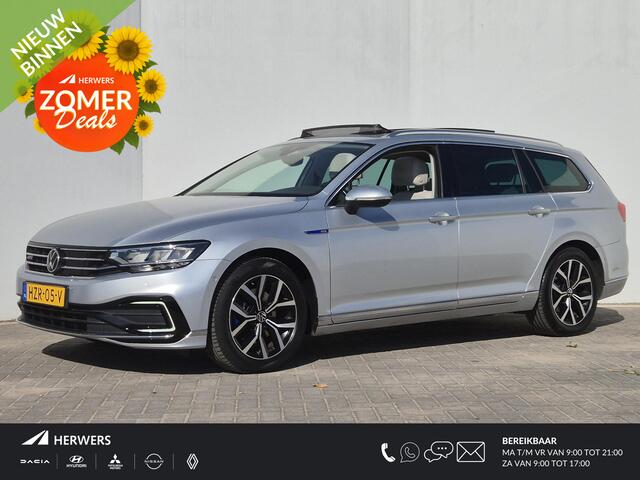 Volkswagen PASSAT Variant 1.4 TSI PHEV GTE Business Automaat / Leder-pakket / Glazen schuif- en kanteldak / Trekgewicht 1600 kg / Apple Carplay Android Auto / Rondomzicht camera / Adaptief CC / Stoelverwarming / Dynaudio soundsysteem /