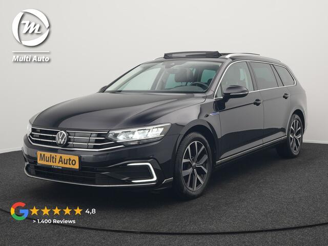 Volkswagen PASSAT Variant 1.4 TSI GTE Business Plug In Hybrid 218pk Dealer O.H PHEV | Trekhaak Af Fabriek | Panodak | Adaptive Cruise | Camera | Alcantara Sportstoelen Massage & Verwarmd | Apple Carplay | Navigatie | Keyless | Virtual | DAB |