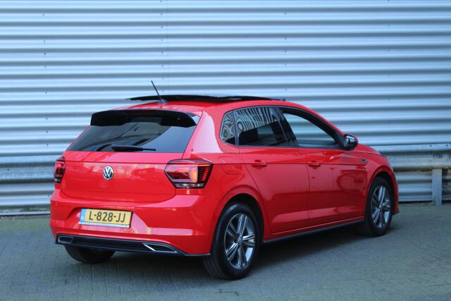 Volkswagen POLO 1.0 TSI 96pk R-Line NL-Auto NAP BTW Panoramadak Clima Cruise Navi PDC Carplay Dig. Cockpit LED