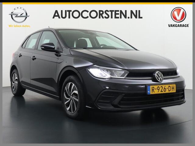 Volkswagen POLO 1.0T 96PK Adaptive Cruise Apple Carplay Android Digital-Cockpit-Pro App-Connect Dual-ECC PDC-a+v Stoel-Verwarmd Navi Life Business Lane-Assist Isofix Voicecommand DAB Front assist ChroomPack. Lmv 2/3Deelbare a-Bank 1e Eigenaar Origineel Nederlandse Auto E