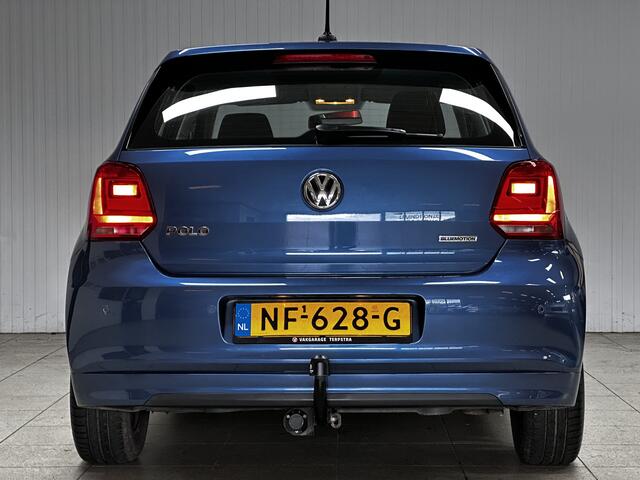 Volkswagen POLO 1.0 TSI BlueMotion/ Trekhaak/ Apple + Android/ 15'' LMV/ Navi/ Airco/ Cruise/ Elek. pakket/ Isofix/ Bluetooth/ Armsteun/ Multi. LEDER. Stuur/ Mistl./ PDC/ Dagrijverl./ Dakspoiler.