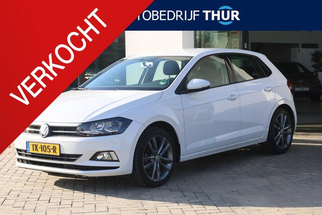 Volkswagen POLO 1.0 MPI Comfortline afneembare trekhaak, navigatie, 17" LMV Pamplona antraciet, door ons geleverd en dealer onderhouden, Executive pakket, Airco, lederen multifunctioneel stuurwiel, parkeersensoren
