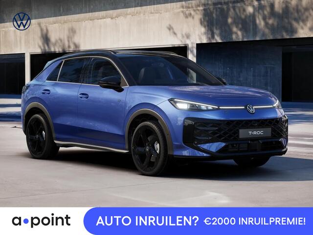 Volkswagen T-Roc R-Line First Edition 1.5 eTSI 110 kW / 150 PK SUV | Panoramaschuif-kanteldak | Assistance Pakket | Trekhaak | Black Style Pakket | Koplampverlichting matrix-led (IQ.LIGHT) | Elek. achterklep | Zwart dak