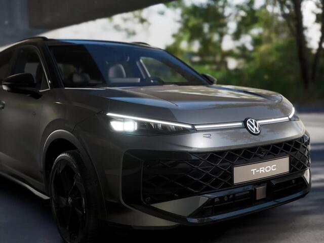Volkswagen T-Roc R-Line First Edition 1.5 eTSI 110 kW / 150 PK SUV | Panoramaschuif-kanteldak | Assistance Pakket | Trekhaak | Black Style Pakket | Koplampverlichting matrix-led (IQ.LIGHT) | Elek. achterklep | Zwart dak