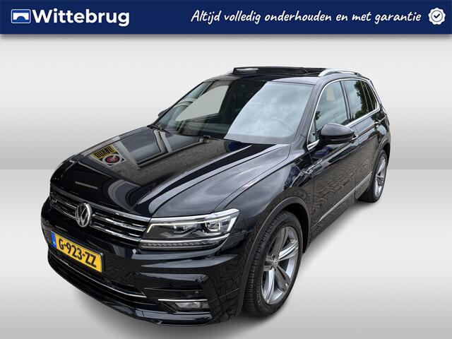 Volkswagen TIGUAN 1.5 TSI ACT R-Line / AUTOMAAT/ PANO/ CAMERA/ PARK. SENSOREN/ LED/ DODE HOEK/ DAB/ MASSAGE FUNCTIE/ CLIMA/ ELEK. ACHTERKLEP/ APP-CONNECT/ STOEL VERWARM/ ACC/ NAVI/ KEYLESS/ ISOFIX/ 19" LMV