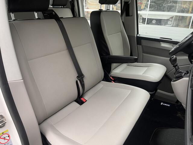 Volkswagen TRANSPORTER 2.0 TDI L2H1 DC Kipper open laadbak Airco Bluetooth trekhaak 2200 kg 1e eigenaar Dealer onderhouden Kieper P-up Doka Pritsche Ahk 2200kg Pick-up bakwagen