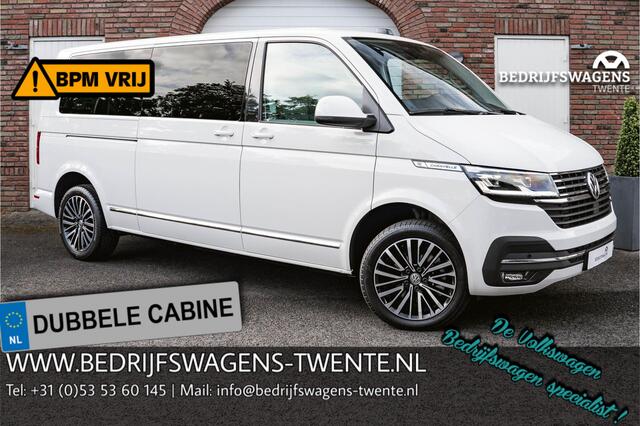 Volkswagen TRANSPORTER T6.1 2.0 TDI 204 PK DSG CARAVELLE L2H1 A-KLEP DUB/DUB ACC | LED | Leder | Virtual Cockpit | Privacy glass |