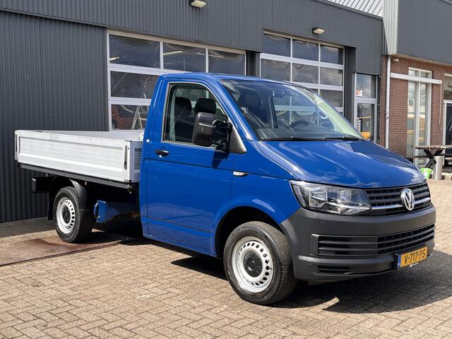 Volkswagen TRANSPORTER 2.0 TDI Euro 6 Pick up open laadbak Pick-up Airco Telefoonverbinding 3-Persoons 1e eigenaar Dealer onderhouden P-up Bakwagen Doka Pritsche