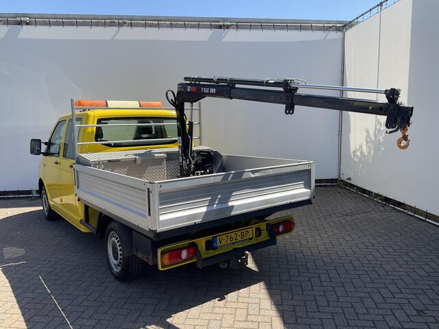 Volkswagen TRANSPORTER 2.0 TDI HIAB kraan Kastinrichting Trekhaak Laadkraan Airco Cruise Comfortline DC L2H1 Lang