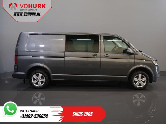 Volkswagen TRANSPORTER 2.0 TDI 150 pk DSG Aut. L2 DC Dubbel Cabine MIXTO/ LED/ Adapt.Cruise/ Standkachel/ Stoelverw./ Carplay/ Camera/ PDC/ LMV/ Trekhaak/ Airco