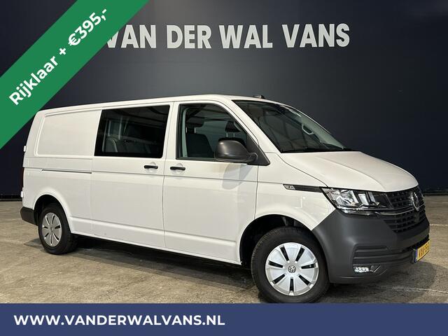Volkswagen TRANSPORTER 2.0 TDI L2H1 Dubbele Cabine Euro6 *Rijklaar Direct Rijden* Airco | 5-Zits | Navigatie | Trekhaak | Apple Carplay Android Auto, Cruisecontrol, Parkeersensoren