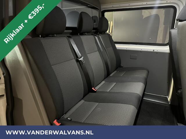 Volkswagen TRANSPORTER 2.0 TDI L2H1 Dubbele Cabine Euro6 *Rijklaar Direct Rijden* Airco | 5-Zits | Navigatie | Trekhaak | Apple Carplay Android Auto, Cruisecontrol, Parkeersensoren