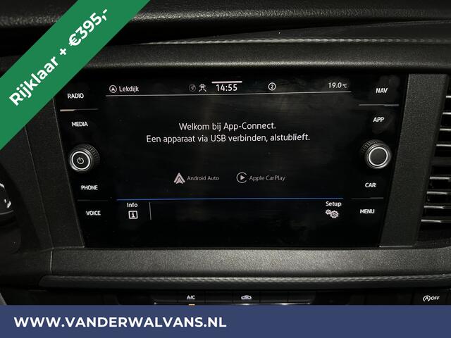 Volkswagen TRANSPORTER 2.0 TDI L2H1 Dubbele Cabine Euro6 *Rijklaar Direct Rijden* Airco | 5-Zits | Navigatie | Trekhaak | Apple Carplay Android Auto, Cruisecontrol, Parkeersensoren