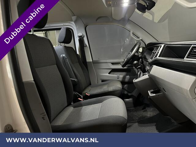 Volkswagen TRANSPORTER 2.0 TDI L2H1 Dubbele Cabine Euro6 Airco | 5-Zits | Navigatie | Trekhaak | Apple Carplay Android Auto, Cruisecontrol, Parkeersensoren