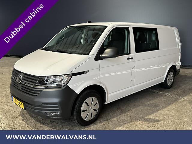 Volkswagen TRANSPORTER 2.0 TDI L2H1 Dubbele Cabine Euro6 Airco | 5-Zits | Navigatie | Trekhaak | Apple Carplay Android Auto, Cruisecontrol, Parkeersensoren