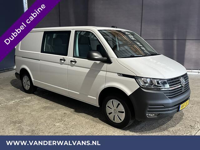 Volkswagen TRANSPORTER 2.0 TDI L2H1 Dubbele Cabine Euro6 Airco | 5-Zits | Navigatie | Trekhaak | Apple Carplay Android Auto, Cruisecontrol, Parkeersensoren