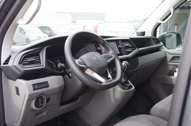 Volkswagen TRANSPORTER 2.0 TDI L2 30, 3-ZITS, 150PK AUT. LED, TREKHAAK, CAMERA, APPLE CARPLAY, STOELVERWARMING, STANDKACHEL, AIRCO