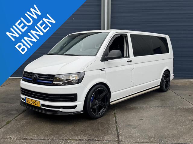 Volkswagen TRANSPORTER 2.0 TDI L2H1 Trendline DUBBEL CABINE / AIRCO / LEER / VERLAAGD / SPOILERS