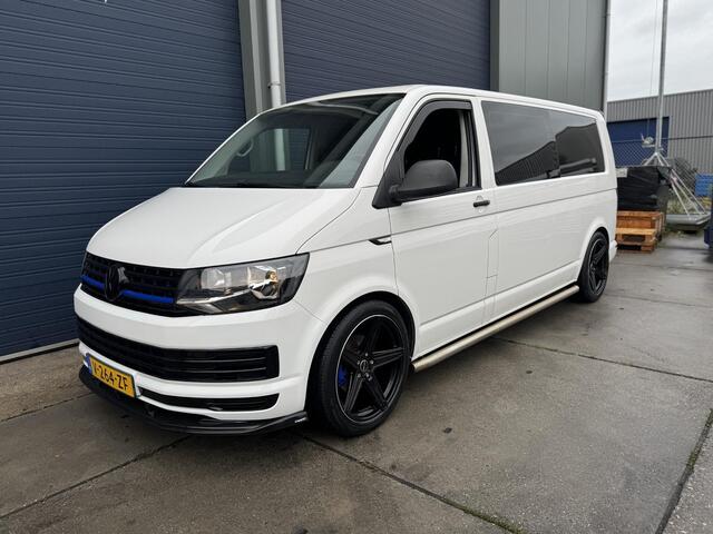 Volkswagen TRANSPORTER 2.0 TDI L2H1 Trendline DUBBEL CABINE / AIRCO / LEER / VERLAAGD / SPOILERS