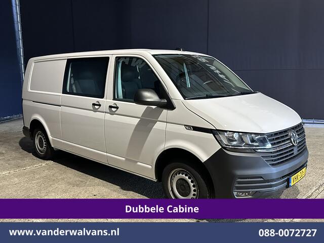 Volkswagen TRANSPORTER 2.0 TDI L2H1 Dubbele Cabine Euro6 Airco | 2200kg Trekhaak | Apple Carplay Cruiscontrol, Android Auto, 5-Zits, Parkeersensoren