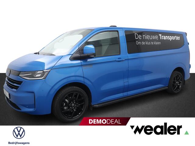 Volkswagen TRANSPORTER 2.0 TDI L2H1 Bulli 170 pk Automaat | BPM Vrij | IQ-LED | Comfortstoelen | Navigatie Apple Carplay/Android Auto DAB+ MF-Stuur | Cruise Control Adaptief | Parkeersensoren V+A + Achteruitrijcamera | LM 19" Zwart | Sidebars Zwart | Glaslookpanelen | Spoiler A