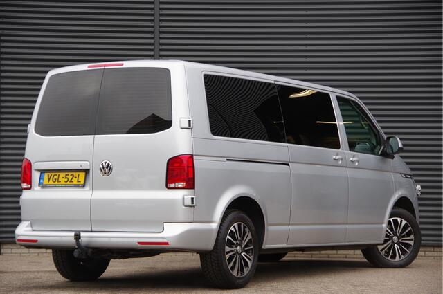 Volkswagen TRANSPORTER 2.0 TDI L2 BULLI, 150PK AUT. GLASSLOOK, LED, TREKHAAK, VIRTUAL, ADAPT. CRUISE, NAVI, AIRCO, PARKEERSENSOREN, CARPLAY, NL AUTO, NAP