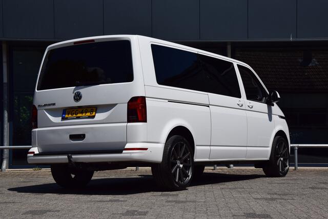Volkswagen TRANSPORTER 2.0 TDI L2H1 Highline DSG Automaat 3-zits (3 persoons) | Org. NL | BPM Vrij | Trekhaak | LED | Adaptive Cruise Control | PDC V+A incl. Camera | Voorruit verwarming | DAB+ | Lichtmetalen velgen 19" |
