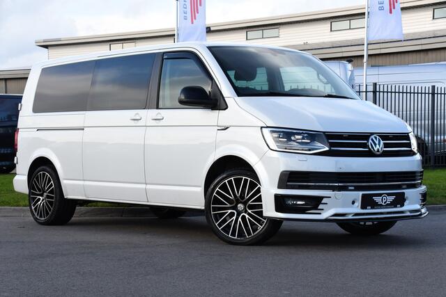 Volkswagen TRANSPORTER 2.0 TDI L2H1 DC Bulli Adaptieve Cruise, Carplay, EURO 6, Sensoren, Leder, LED, Automaat, Multimedia, Trekhaak, 2 x Schuifdeur, Uniek!