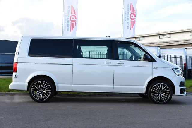 Volkswagen TRANSPORTER 2.0 TDI L2H1 DC Bulli Adaptieve Cruise, Carplay, EURO 6, Sensoren, Leder, LED, Automaat, Multimedia, Trekhaak, 2 x Schuifdeur, Uniek!