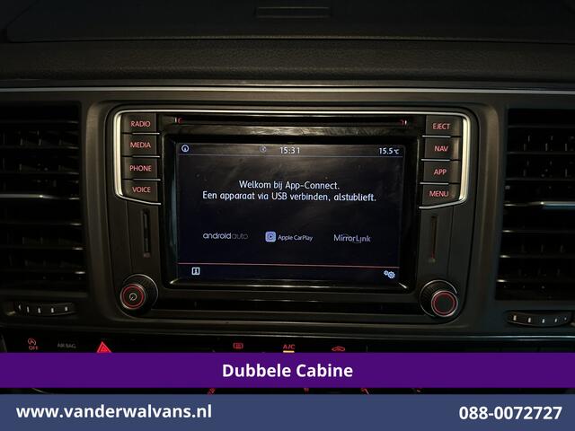 Volkswagen TRANSPORTER 2.0 TDI 150pk Automaat L2H1 Dubbele Cabine Euro6 Airco | 5-Zits | Navigatie | LM Velgen Apple Carplay, Android Auto, Cruisecontrol, Parkeersensoren, Verwarmde voorruit, Achterklep