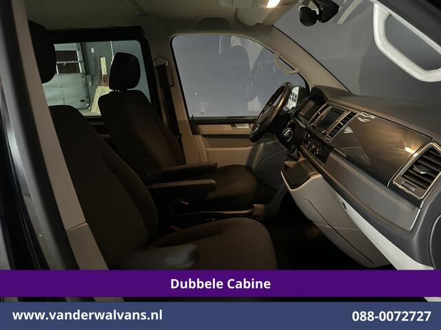 Volkswagen TRANSPORTER 2.0 TDI 150pk Automaat L2H1 Dubbele Cabine Euro6 Airco | 5-Zits | Navigatie | LM Velgen Apple Carplay, Android Auto, Cruisecontrol, Parkeersensoren, Verwarmde voorruit, Achterklep