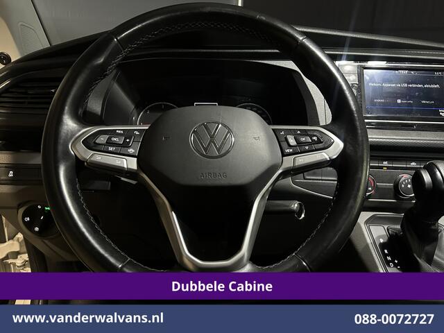Volkswagen TRANSPORTER 2.0 TDI 150pk Automaat L2H1 Dubbele Cabine Euro6 Airco | 5-Zits | Camera | Apple Carplay Android Auto, Cruisecontrol, 2500kg Trekhaak