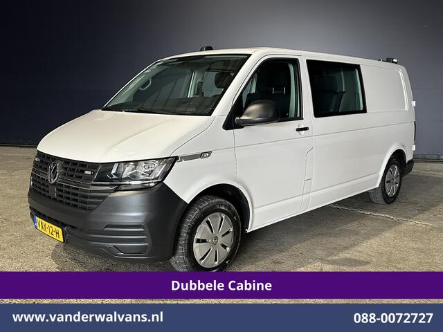 Volkswagen TRANSPORTER 2.0 TDI 150pk Automaat L2H1 Dubbele Cabine Euro6 Airco | 5-Zits | Camera | Apple Carplay Android Auto, Cruisecontrol, 2500kg Trekhaak