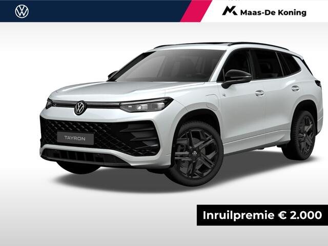 Volkswagen Tayron R-Line-Edition 1.5 eHybrid 272 pk 6 versn. DSG · Assistance Pakket Plus · Black Style Pakket · Comfort Pakket Plus · Design Pakket · Interieur Style Pakket · Multimedia Pakket Plus · Travel Pakket · Trekhaak incl. aanhangermanoeuvreerhulp 'Trailer Assist'
