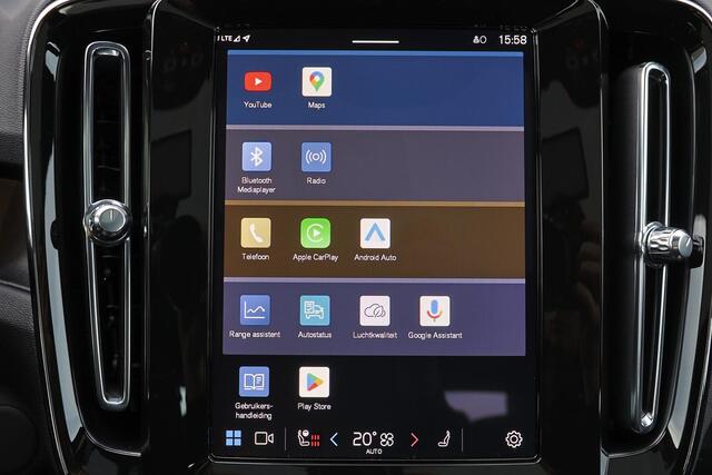 Volvo C40 Recharge Twin Ultimate 82 kWh - Panoramadak - IntelliSafe Assist & Surround - 360º Camera - Harman/Kardon audio - Verwarmde voorstoelen & stuur - Parkeersensoren voor & achter - Elektr. bedienb. voorstoelen met geheugen links - Draadloze tel. lader - Warm