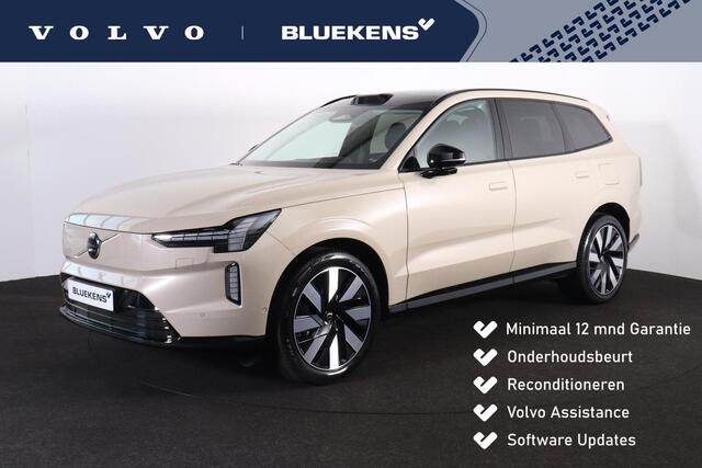 Volvo EX90 Twin Motor Performance Ultra 7p. 111 kWh - Luchtvering - Panoramadak - IntelliSafe Assist & Surround - 360º Camera - BOSE speakers - Verwarmde voorstoelen, stuur & achterbank - Parkeersensoren voor & achter - Head up display - Draadloze tel. lader - Extra